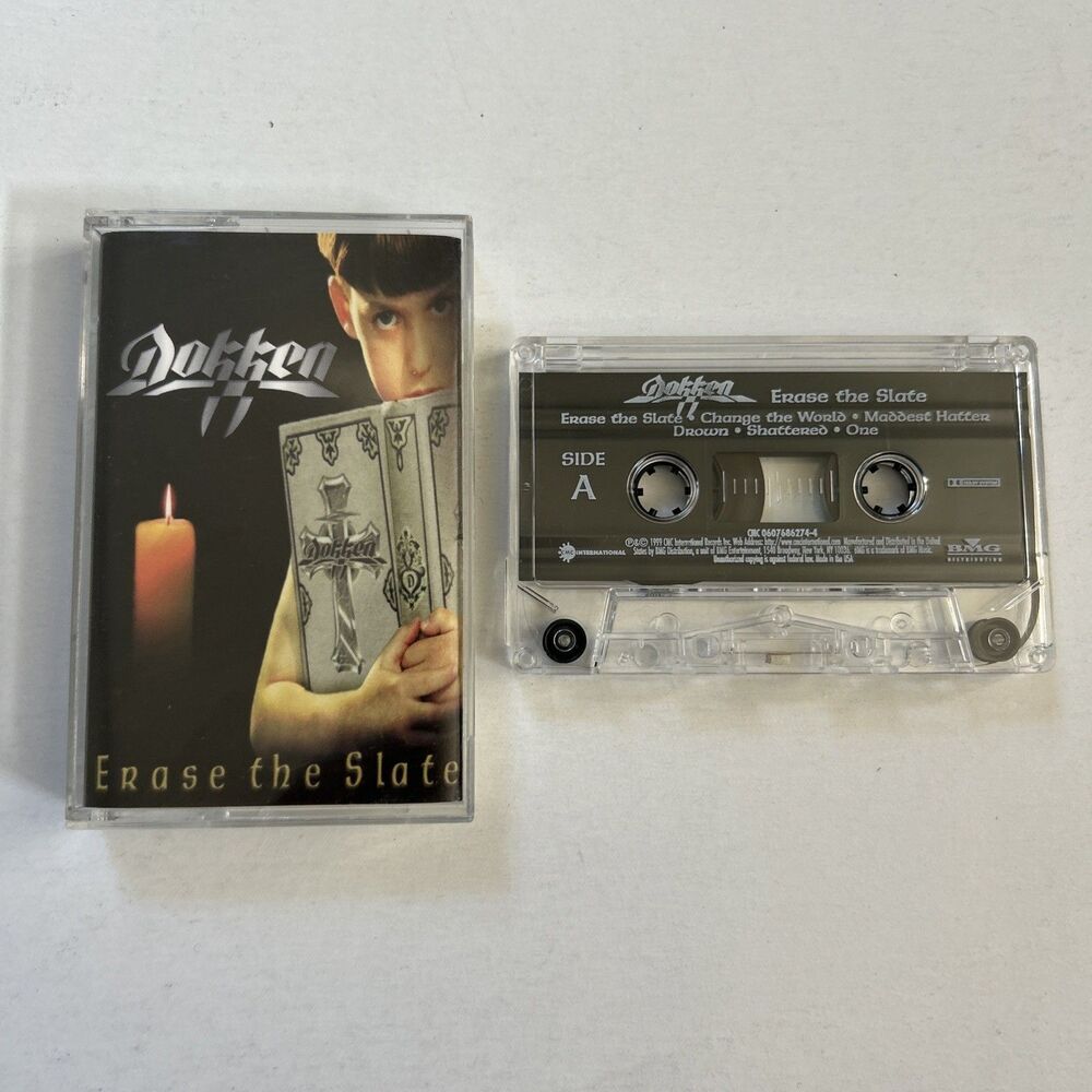 Dokken Erase the Slate Cassette Tape 1999 CMC International Records Metal